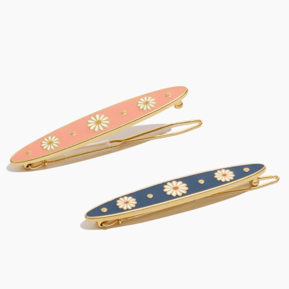 Madewell Pair Daisy Delight Flower Hair Clips